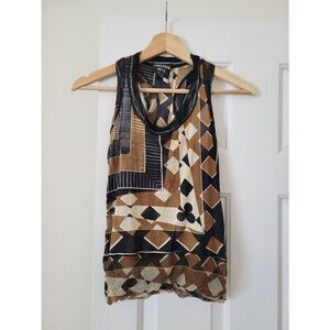 Jean Paul Gautier Vintage Silk Printed Top S